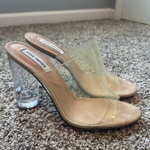 Steve Madden Transparent Nude Heels